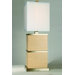 Doric One Light Table Lamp in Brushed Nickel