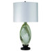 Odin One Light Table Lamp with Silver Sheen Shade in Ebony Lacquer