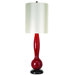 Isis One Light Table Lamp with Platinum Sheen Shade in Ebony Lacquer