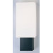 Finestra Four Light Wall Sconce in Espresso and Brushed Nickel