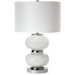 Carnia One Light Table Lamp in Brushed Nickel