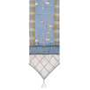 Veranda Table Runner Shirred with Tassels and Braid
