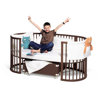Sleepi Junior Bed Conversion Kit in Walnut with Mattress