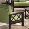 Chenille Mission Armchair