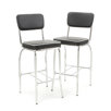 Additional Red Cliff 29" Retro Bar Stool with Back in Chrome