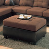 Bailey Microfiber/ Cocktail Ottoman