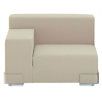 Plastics Seat with Backrest and Right Armrest