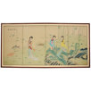36" Ladies In The Garden Silk Screen