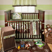 Paisley Splash In Lime 4 Piece Crib Bedding Set