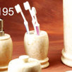 Double Ring Toothbrush Holder in Champagne