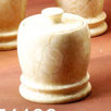 Double Ring Cotton Ball Holder in Champagne