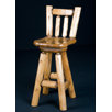 Swivel Log Bar Stool