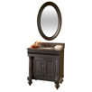 30" Distressed Vanity with Granite Top