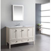 48" Chelsea Bathroom Vanity with White Marble Top