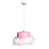 Pendelleuchte "Cindy" in Pink-Rosa gestreift