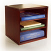 Stack and Style Wooden Desktop Cube Shelves