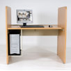 CPU Holder Teak H Carrel Study Desk
