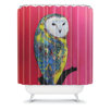 Clara Nilles Owl On Lipstick Shower Curtain