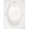 Builder Hourglass 60" W X 42" D Air Bath Tub with Thermal System