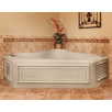 Designer Erica 60" W X 60" D Air Bath Tub with Thermal System