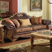 Toscano High Back Leather Sofa