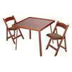 35" Oak Folding Domino & Game Table