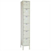 Six Tier Locker - 1 Section (Unassembled)