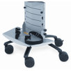 Anthro Small Carts Equipment/CPU Shelf in Silver Metallic