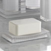 Mar-A-Lago Stripe Soap Dish in White