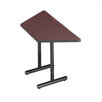 Smart Tables: 24" x 48" Trapezoid Thermofused Melamine Conference Table With Fixed Bases