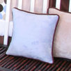 Minky Blue Chocolate Polka Dot Pillow in Blue