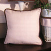 Pink Chocolate Pillow in Pink Gingham