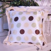 Ash Lemon Polka Dot Pillow