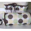 Minky Lemon Chocolate Polka Dot Bolster in Polka Dot