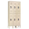 Quick Ship: Standard Locker - Double Tier - 3 Sections (Unassembled)