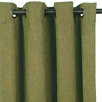 Mondrian Leaf Haberdash Pesto Curtain Panel
