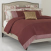 Minerva Duvet Cover in Burgundy Linen