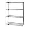 Large 63" Q-Stor Chrome Wire Shelving (Starter Kit)