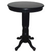 Florence Pedestal Pub Table in Black Sandthru