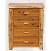 Traditional Cedar Log 4 Drawer Chest