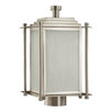 Shoreham Three Light Post Lantern in Satin Nickel