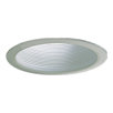 One Light Step Baffle Par 38 Recessed Lighting Trim in White