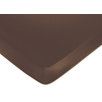 Geo Blue Collection Fitted Crib Sheet  - Chocolate