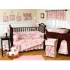Pink and Khaki Camo 9 Piece Crib Bedding Set