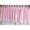 Pink Chenille and Satin Window Valance