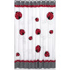 Polka Dot Ladybug Shower Curtain