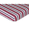 Nautical Nights Collection Fitted Crib Sheet  - Stripe Print