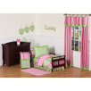 Olivia Boutique Toddler 5-Piece Comforter Set in Pink and Green