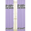 Purple Funky Zebra Window Panel (Set of 2)