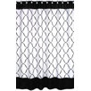Pink, Black and White Princess Shower Curtain